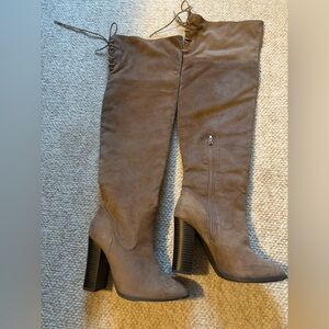 Elegant Tan Over-the-Knee Boots